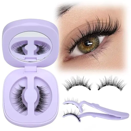 Dual-Magnetic Glueless Lashes Clusters - Eyeliner-Free, Waterproof, Reusable, Natural-Look Magnetic Eyelashes for Beauty & Personal Care Makeup Cosmetics