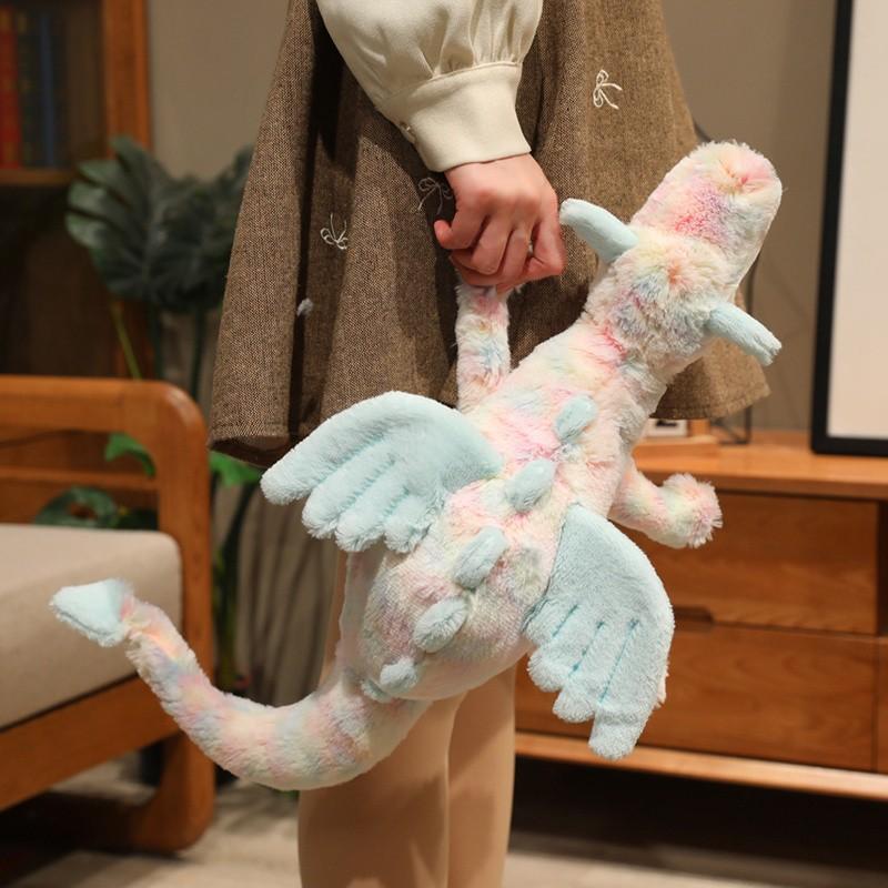 Lazuli Dragon Plush Toy, 2026 New Colorful Flying Dragon, Healing Companion Stuffed Animal, Sofa Bed Decor, Valentine's Birthday Gift