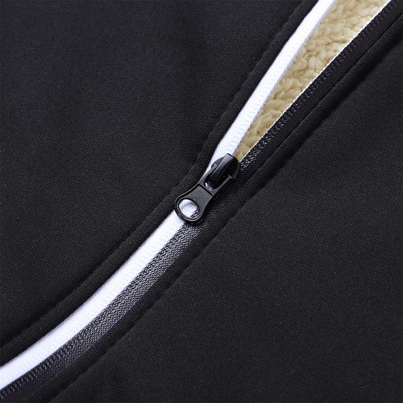 Winter men's casual plus plush thick hooded jacket jacket, warm and windproof Men's Fleece Lined Hooded Jacket, Warm Windproof Coat with Pockets, Casual Fall & Winter Outerwear, Long Sleeve Zipper Design winter outfits men oktoberfest outfit jackets coat