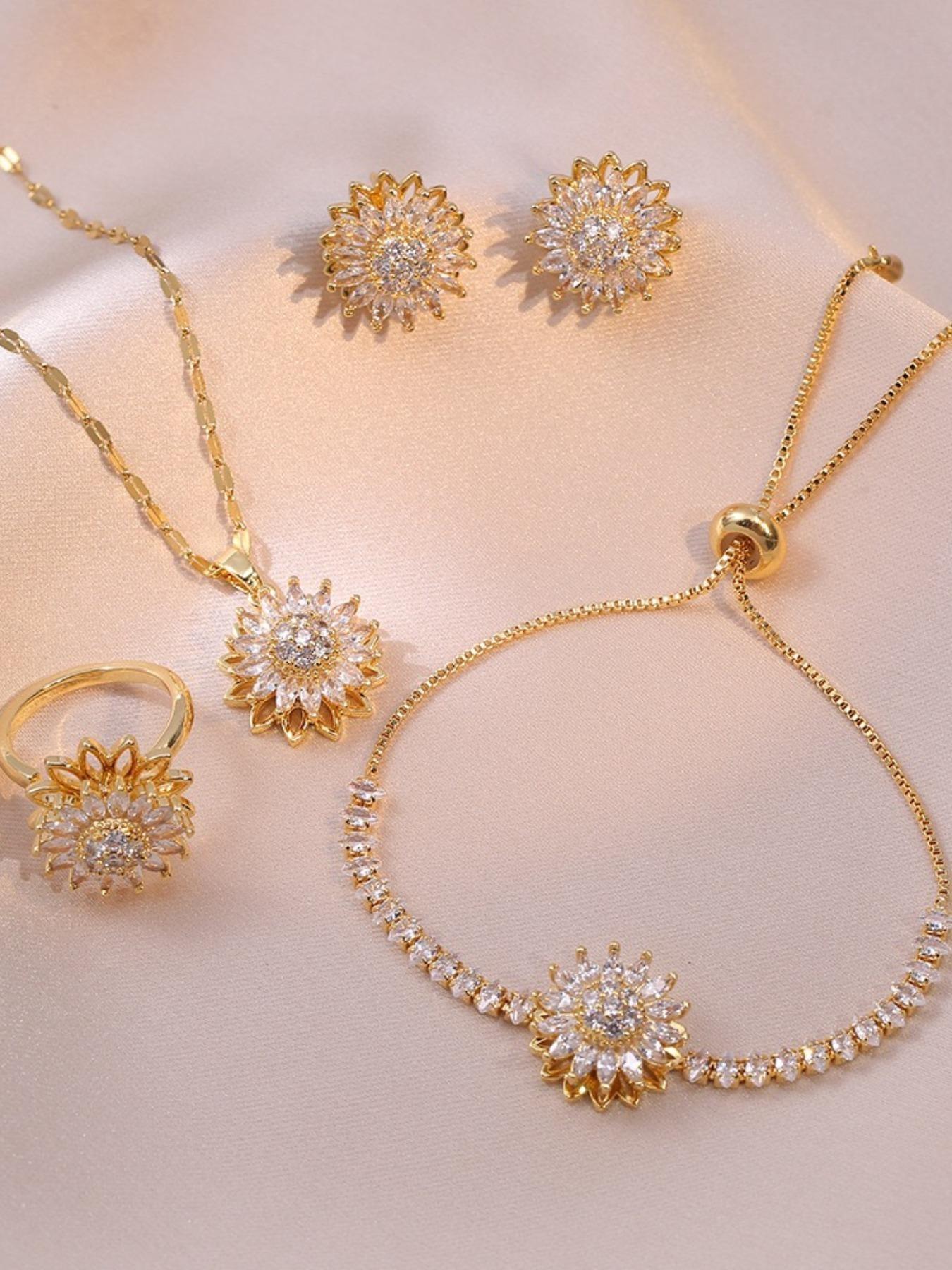 2026 Sunflower Series Adjustable Open Ring, Durable Non-Fading Design, Versatile Jewelry for All Occasions, Trendy Accessory for Women