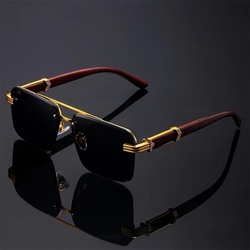 Men's luxury vintage fashion frameless glasses - high quality and stylish multi-color options - the perfect choice, a trendy pick