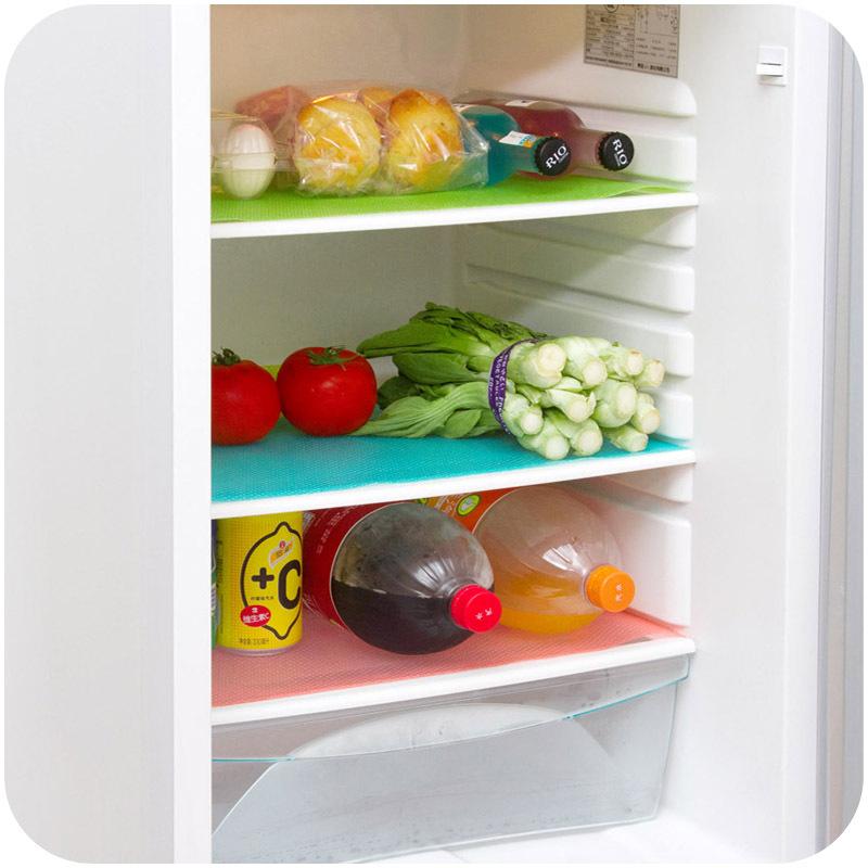 4Pcs Refrigerator Liner Can Be Cleaned and Cut. The Refrigerator Liner Is Waterproof and Oil-proof. The Refrigerator Liner Is Used for Shelves, and The Cover Liner Is Used for The Refrigerator Glass Rack and Cabinet Drawer, Home