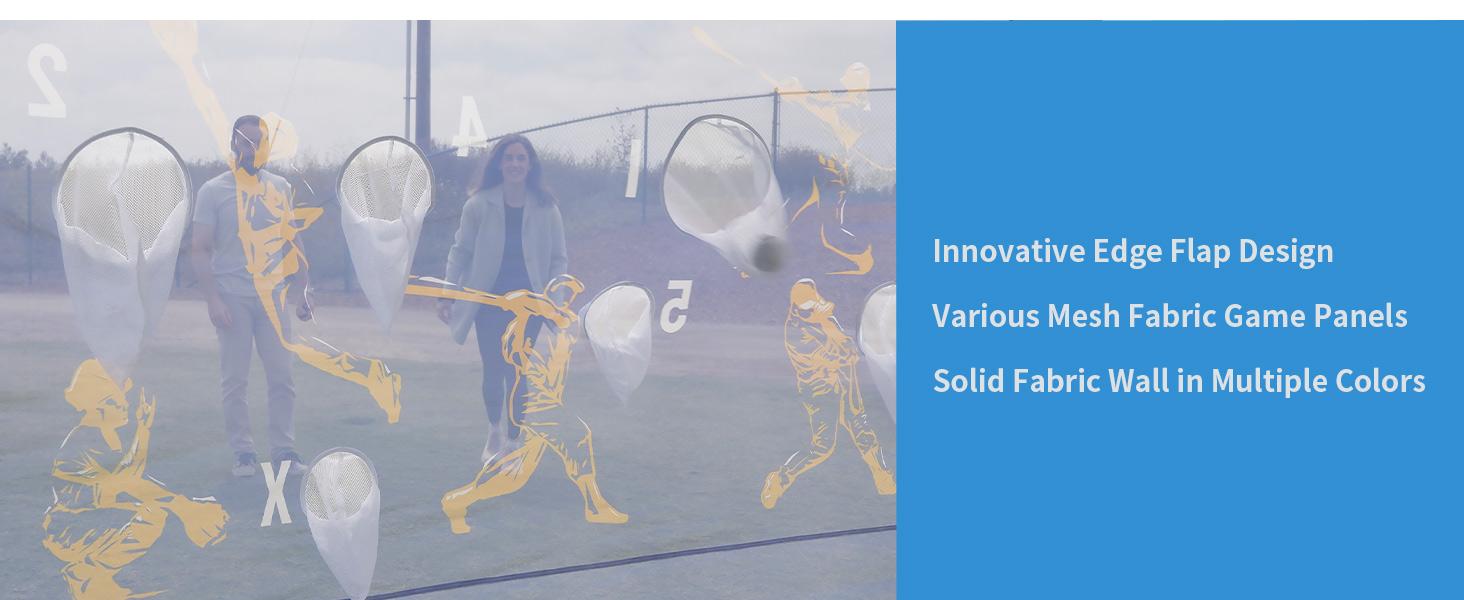 CROWN SHADES Toss Game Netting with 2 Balls - Outdoor Games for Kids, Adults and Family - Easy Setup for Tailgating, Patio, Lawn, Porch, Beach, Backyard (White)