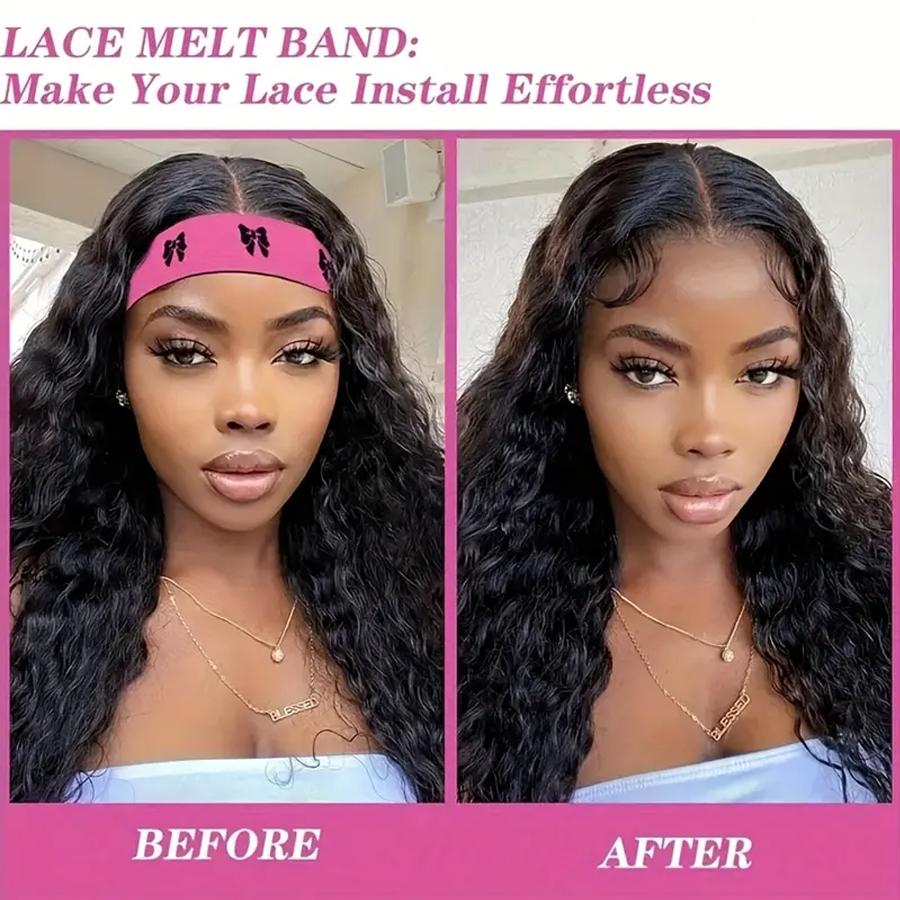 3pcs Lace Melting Band，Elastic Bands for Wigs - Lace Melting, Edge Wrap to Lay Edges,Ear Free Elastic Wig Band for Lace Front Wigs Zero Ear Pressusre Melting Edge Band