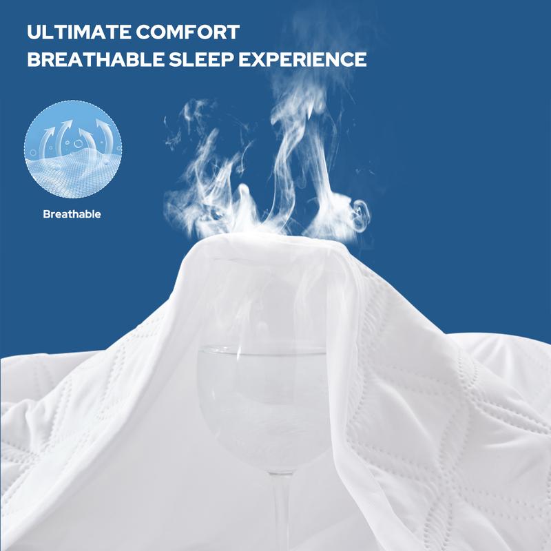 【BEDLORE】Waterproof Mattress Protector with Fitted Sheet, TPU Waterproof Layer, Soft & Breathable Bed Cover for Everyday Mattress Protection, Ideal for Bedroom & Home Use