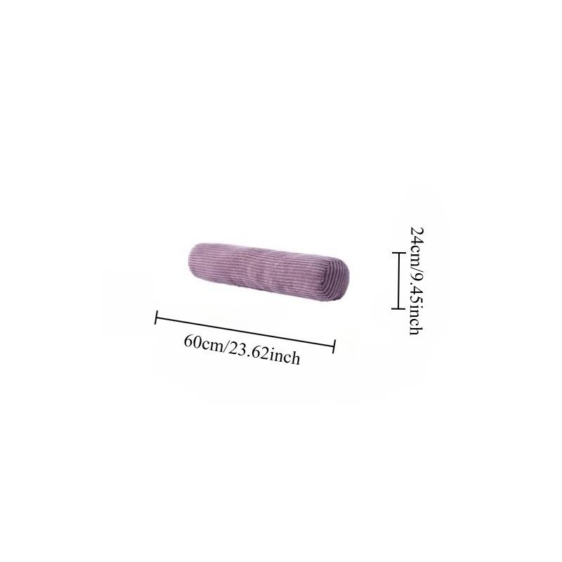 Body support side pillow, multi-functional cylindrical, decorative, suitable for bedroom, living room, car use, medium size, 1 piece
