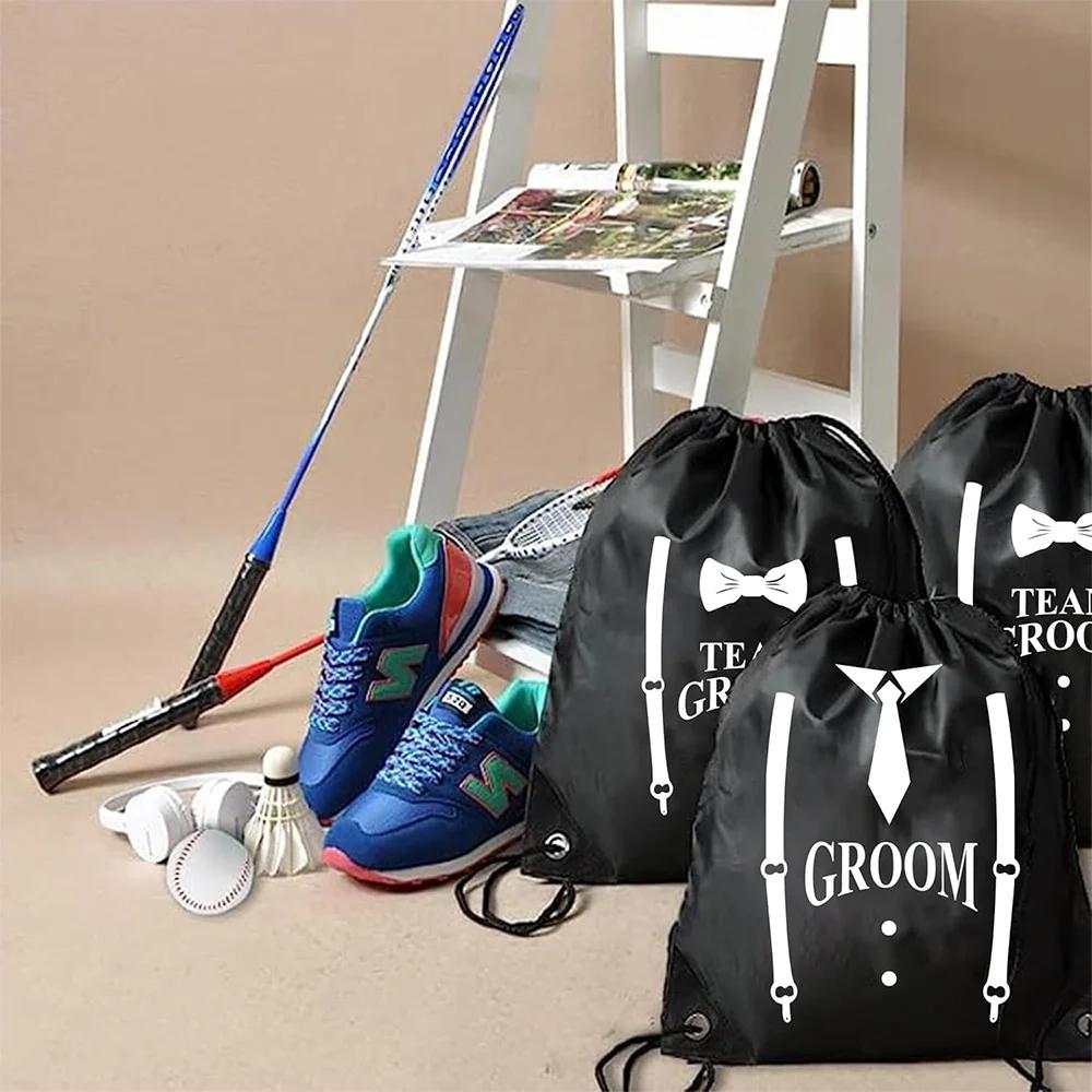 groom and Groomsmen Storage bag Proposal bags Groom Crew Bag Groomsmen gift Drawstring Bag for Bachelor Party groom to be item
