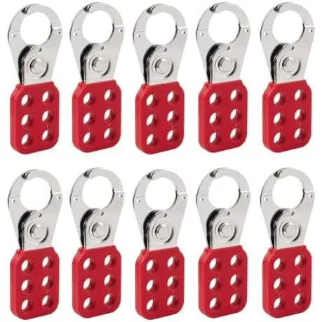 10 Pack Lockout Tagout Hasp