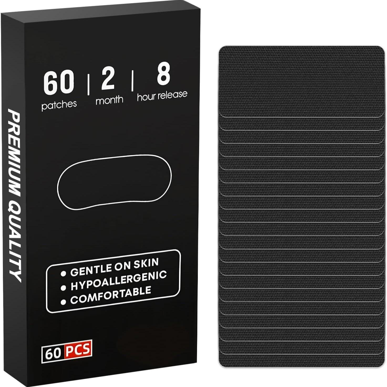 (60 PCS)Black Premium Tape , Easy to Use, Convenient to Carry, Strong Adhesive Tape Multi