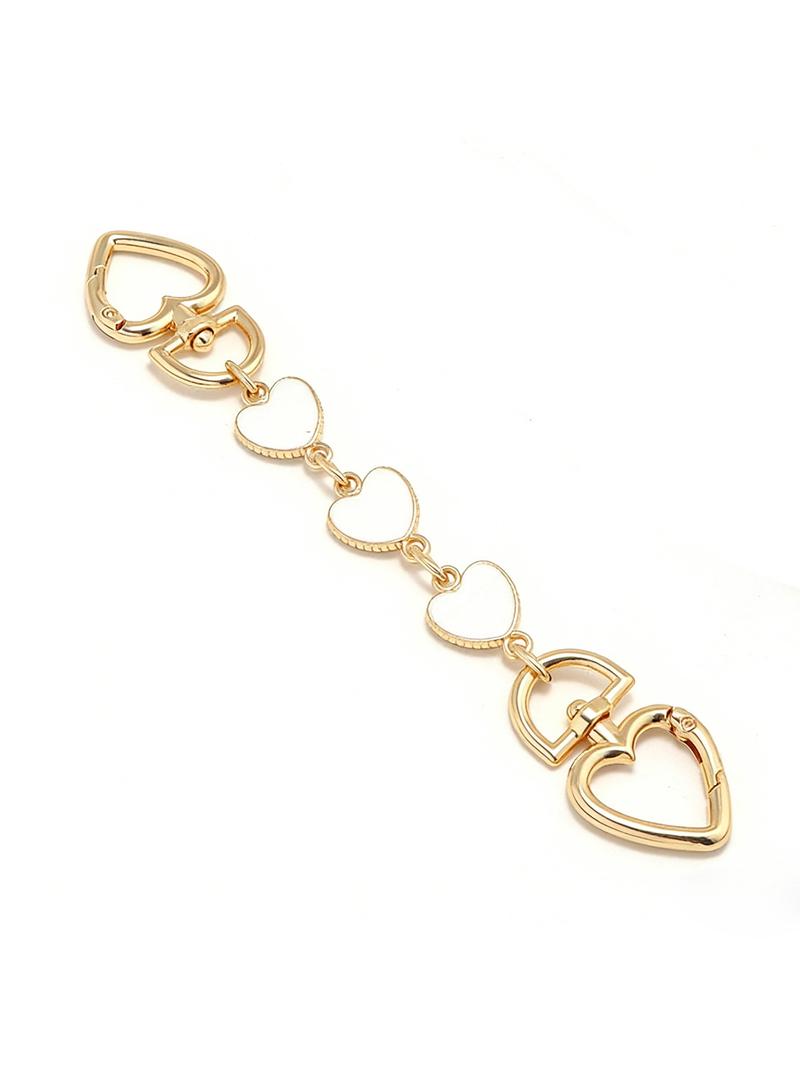 Sweet element decorative accessory, heart-shaped moon shaped chain bag hanging accessory, lightweight and easy to carry, versatile, can be carried around, can be used as a keychain, and can extend the length of the bag shoulder strap, Bag Charms
