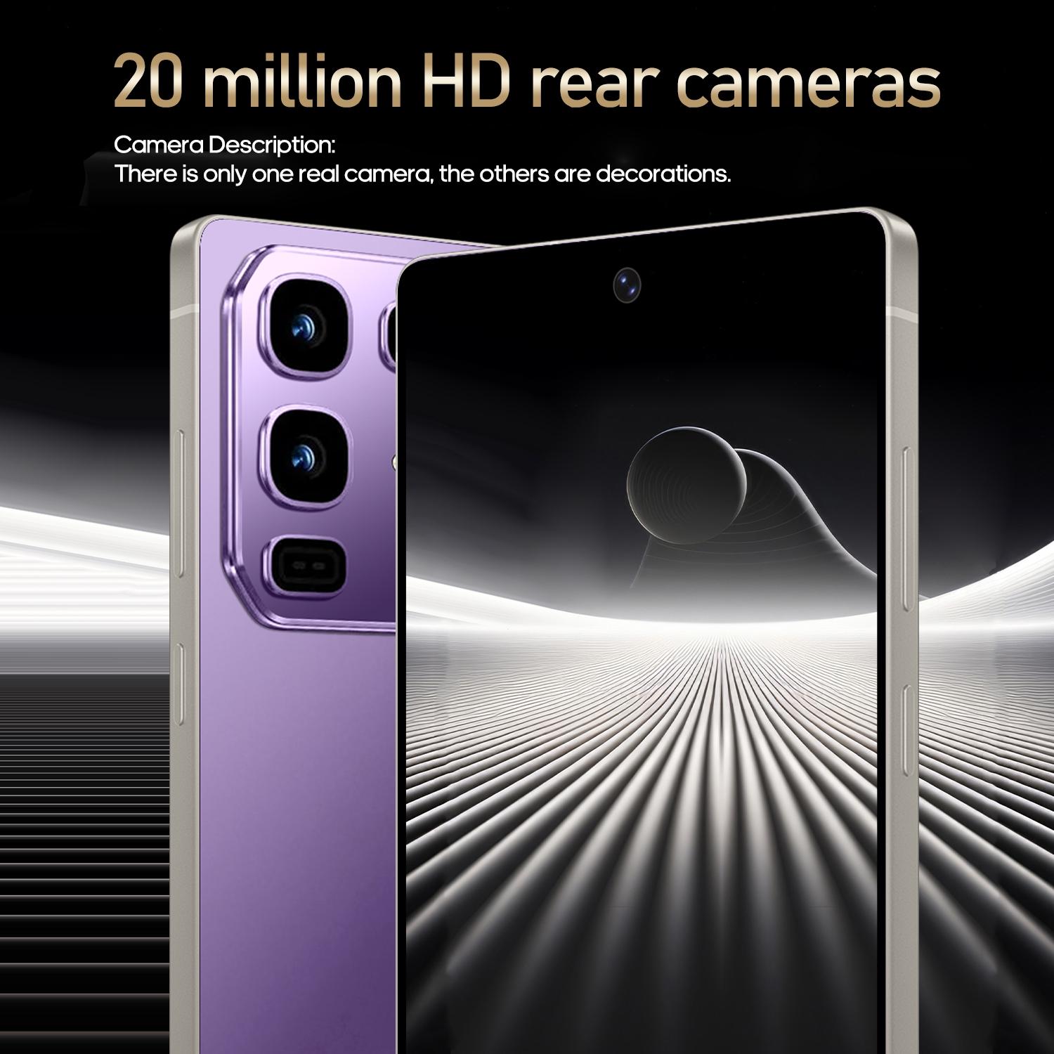 FUFFI-Fashion Smartphone 6.8-Inch HD Screen, Octa-Core Processor, 3gb/6gb RAM, 32GB/64GB ROM, 8mp+20mp Camera, 4G network,Dual Sim, 4100mah Battery, Android 12, Touchscreen Smartphone