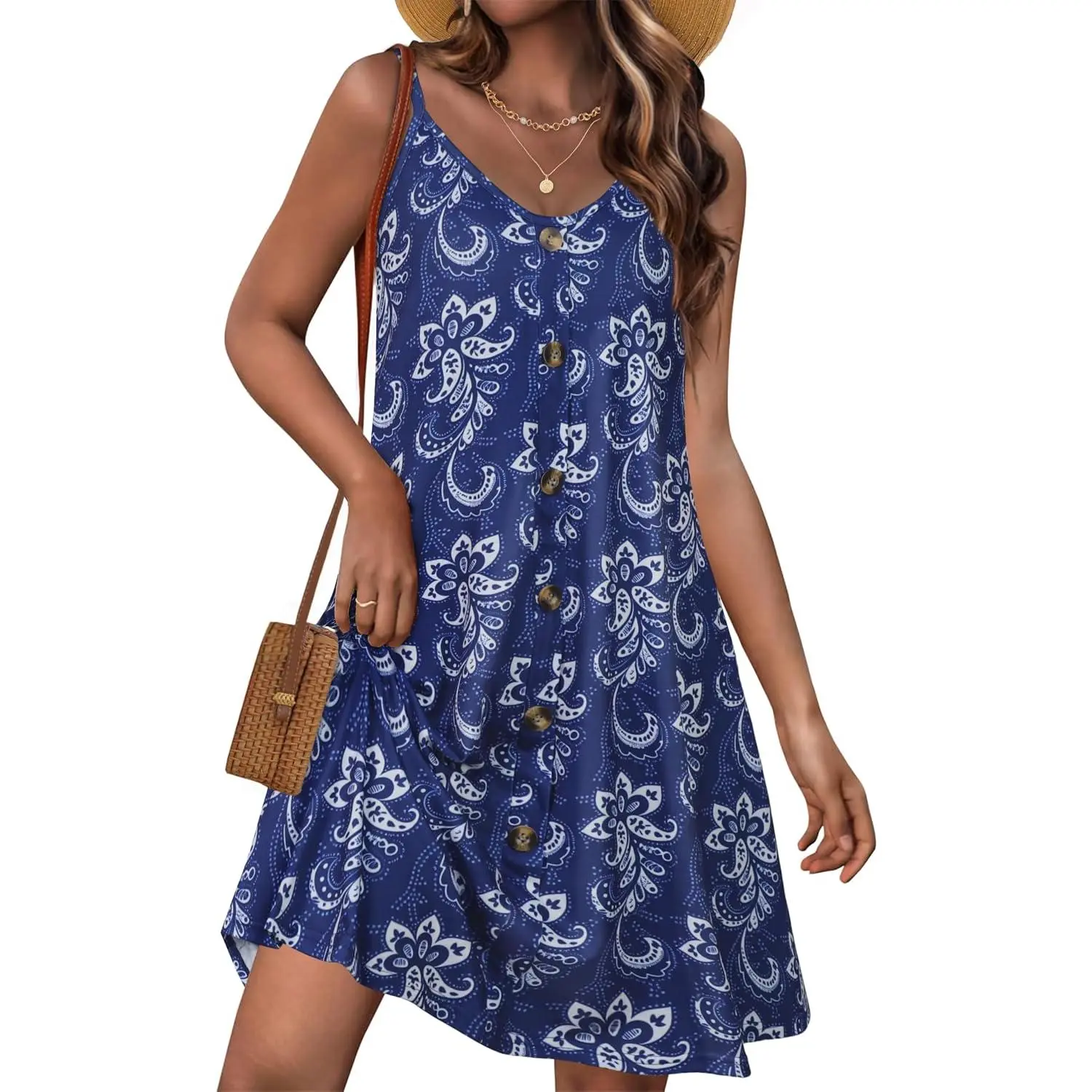 Blue White Boho