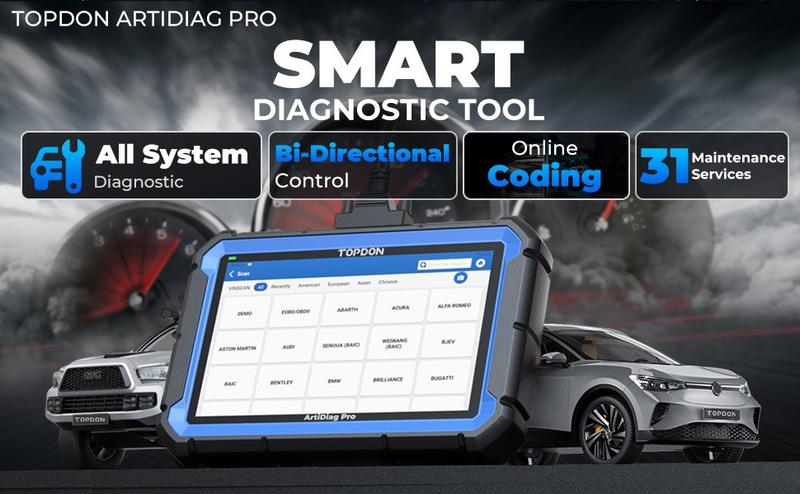 TOPDON ArtiDiag Pro Bidirectional Scan Tool, ECU Coding OBD2 Scanner Diagnostic Tool, 2 Years Free Update FCA Autoauth/35+ Services/All System Diagnosis TOPDON ArtiDiag Pro Bidirectional Scan Tool, ECU Coding OBD2 Scanner Diagnostic Tool, 2 Years Free Update FCA Autoauth/35+ Services/All System Diagnosis