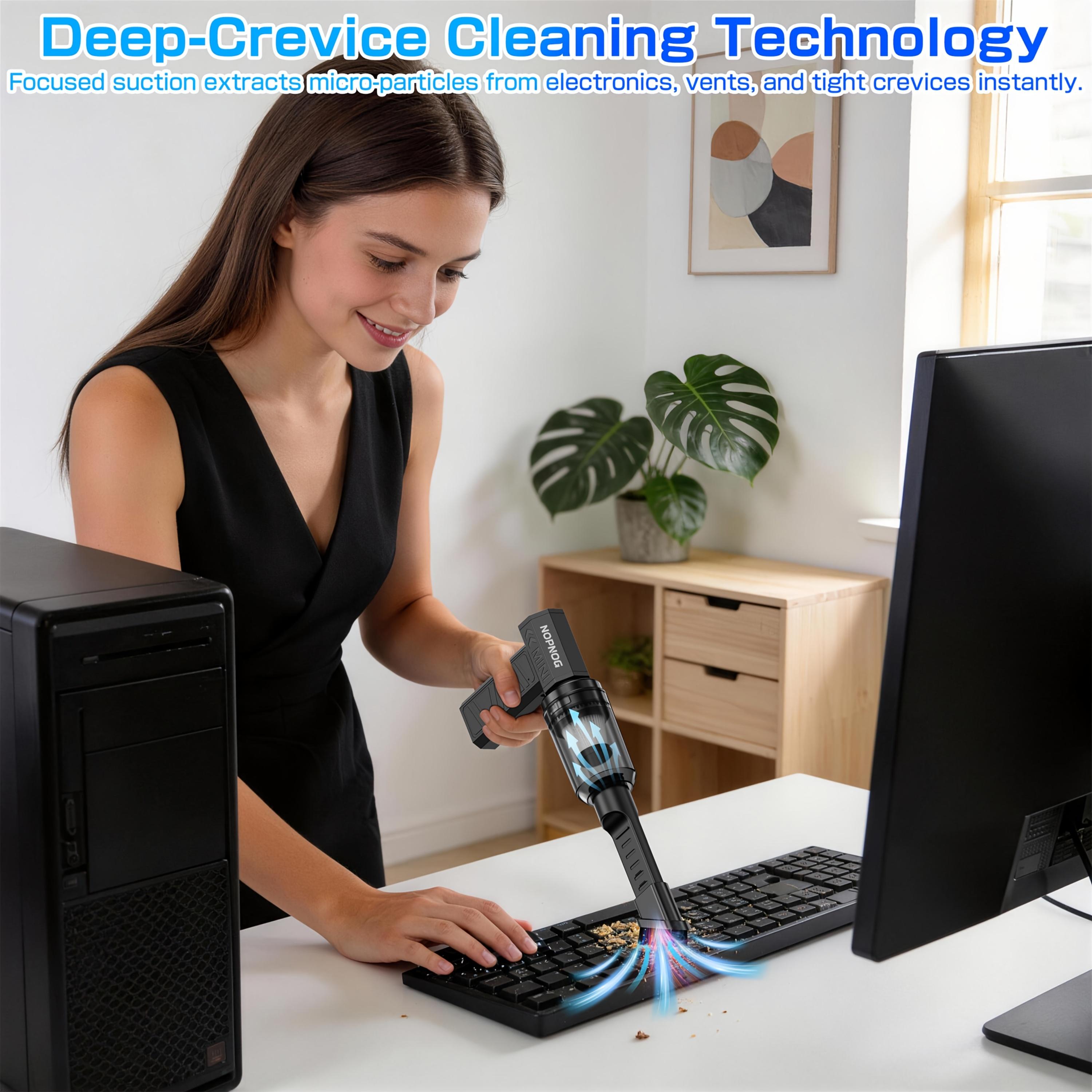 4 Gears Adjustable Turbo Blower, Wireless Rechargeable Air Blower with 130, 000 Rpm, High-speed Turbine Fan, Jet Fan 4Speed Settings - Cleaning Blower Tool Car Blowing Snow Electric Air Duster Portable.