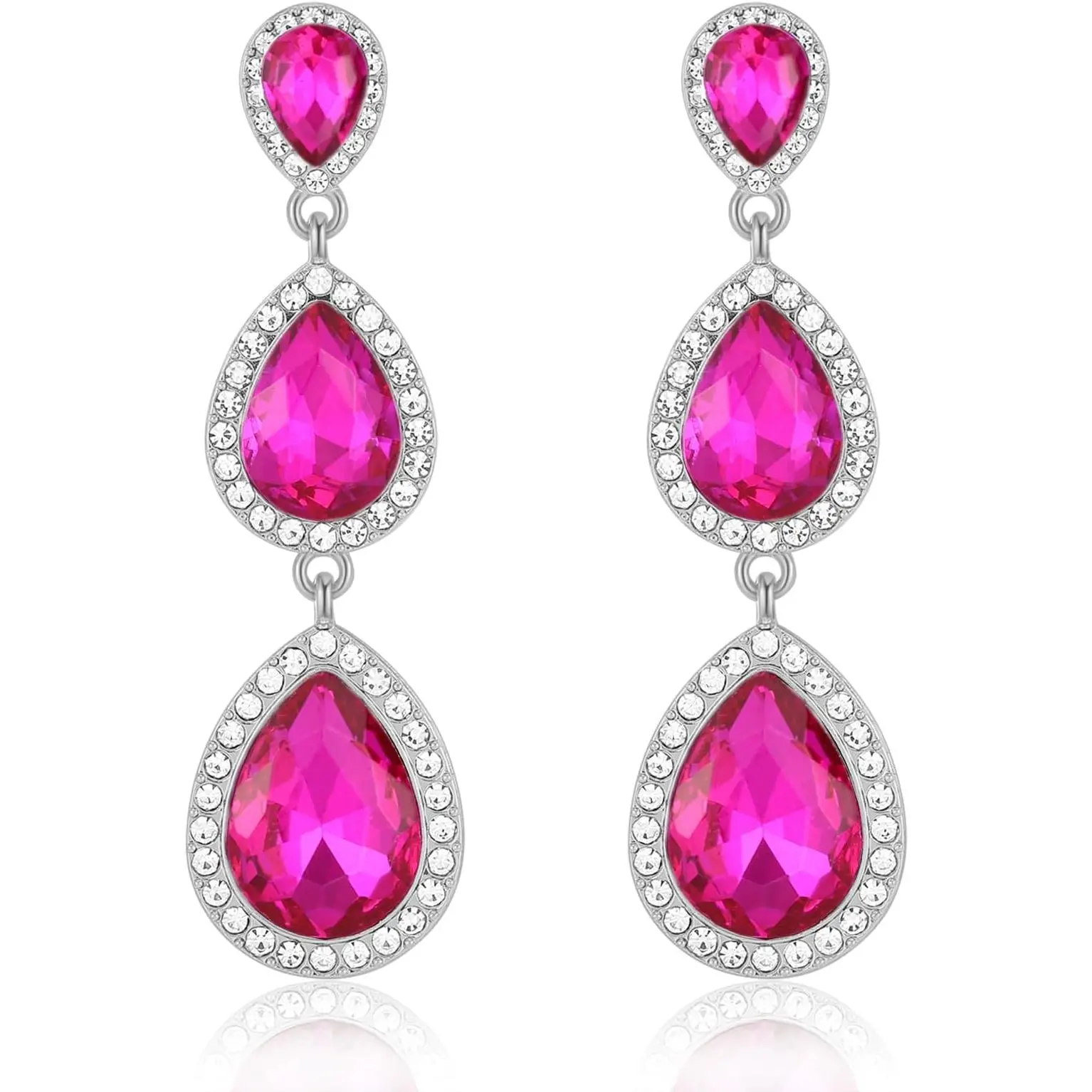 B01 Hot Pink Silver-Tone