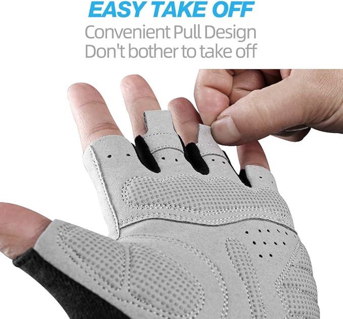 ROCKBROS Cycling Gloves for Men Mountain Bike Gloves Bicycle Gloves SBR Pad Anti-Slip Road Riding Gloves for Spring, Autumn Breathable Sports Gloves ROCKBROS Cycling Gloves for Men Mountain Bike Gloves Bicycle Gloves SBR Pad Anti-Slip Road Riding Gloves for Spring, Autumn Breathable Sports Gloves