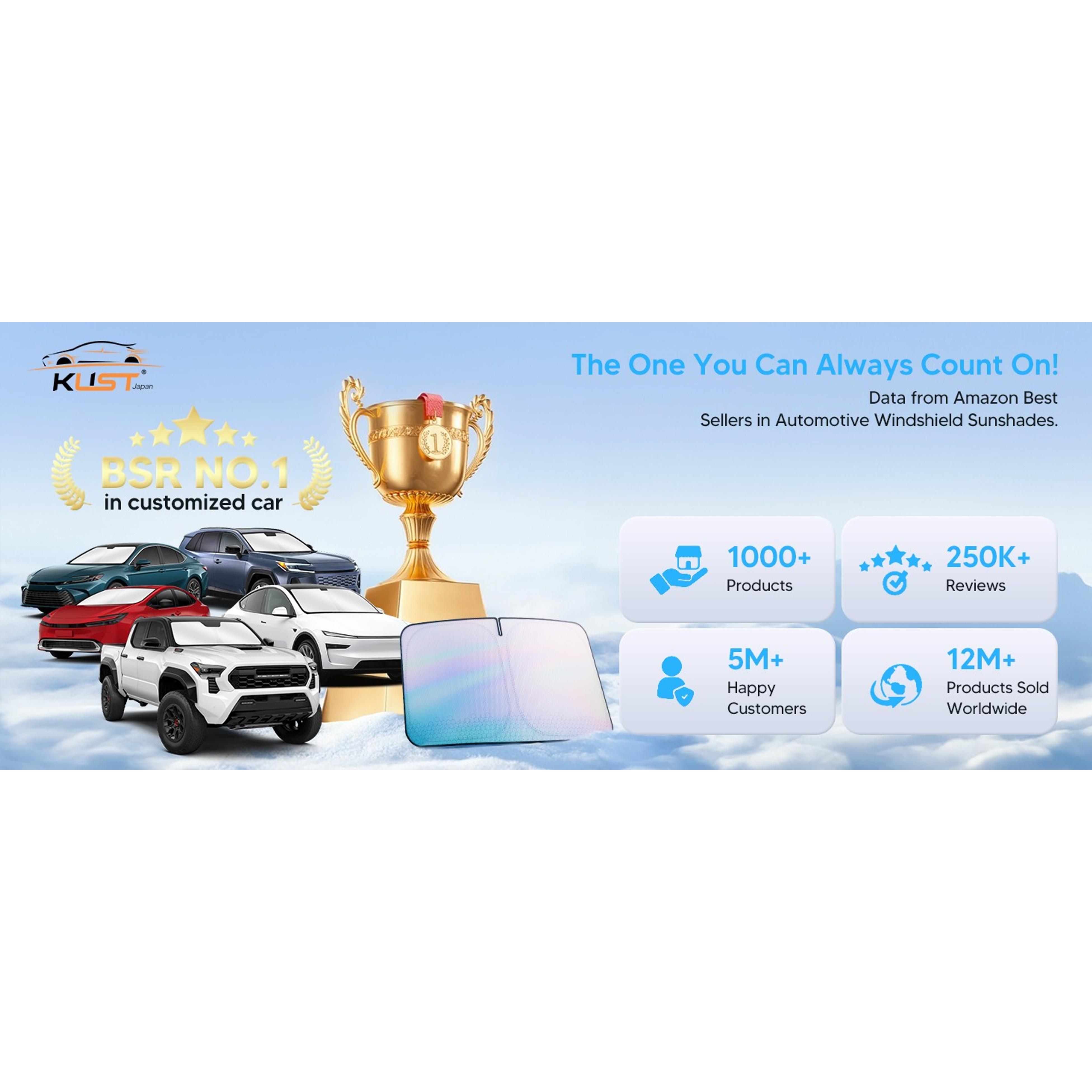 Windshield Sun Shade for 2014-2020 Nissan Rogue Accessories (NOT for Rogue Sport & 2021 Rogue 3rd Gen. T33) Sunshade Foldable Window Sun Protector Block UV Rays Keep Car Cooler
