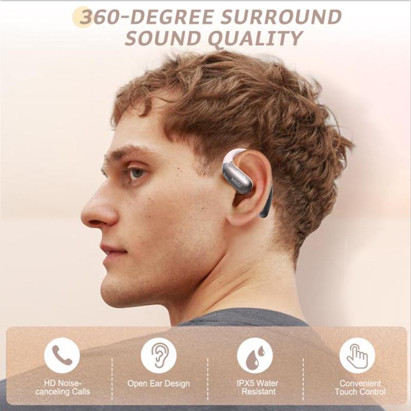 MINISO X28 OWS Open Ear Wireless Bluetooth Earbuds HIFI Sound Quality Sports Headphones IPX5 Waterproof With microphone
