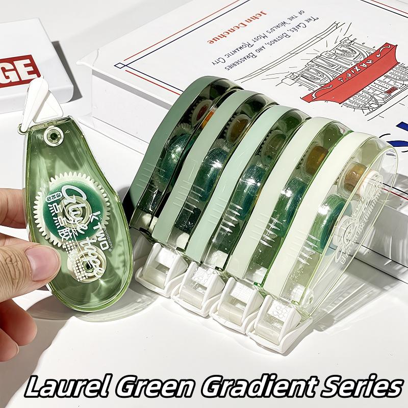 5pcs Transparent Gradient Double-Sided Tape, Multiple Colors, No-Trace Adhesive, Durable Photo Holder, Compact Design, Ideal for Crafts