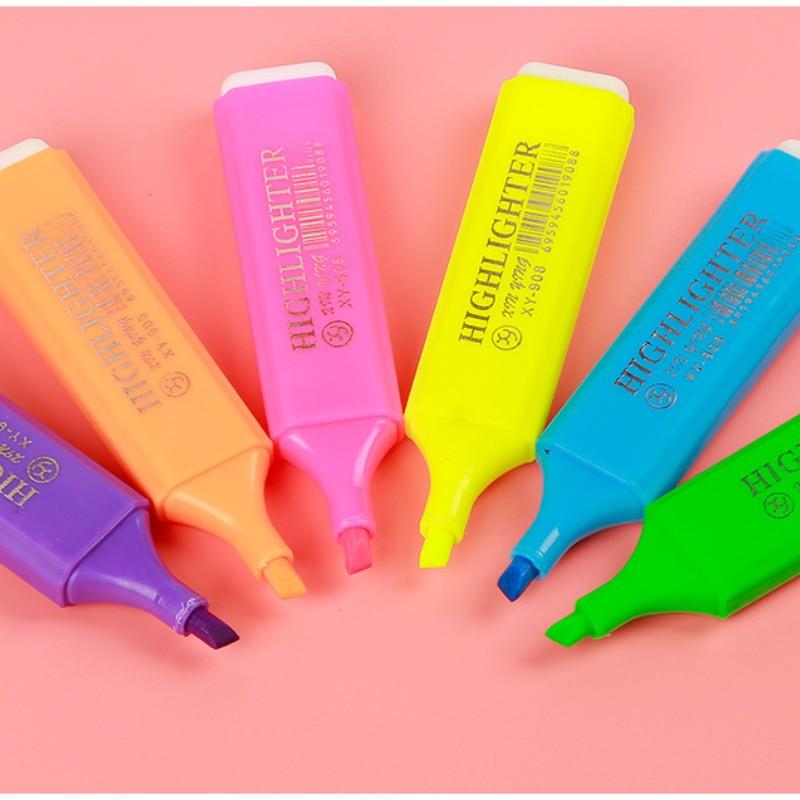 Fluorescent Highlighter Pen for Students, Colorful Marking Pen for Primary and Secondary School, Specialized for Handwritten Reports