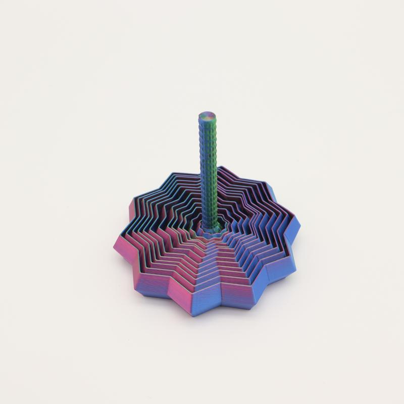 1pc 3D Printed Hexagonal Spiral Stress Relief Fidgeting Toy, Home Decor, Halloween & Christmas Gift, Party Favor, Unique Desk Accessory