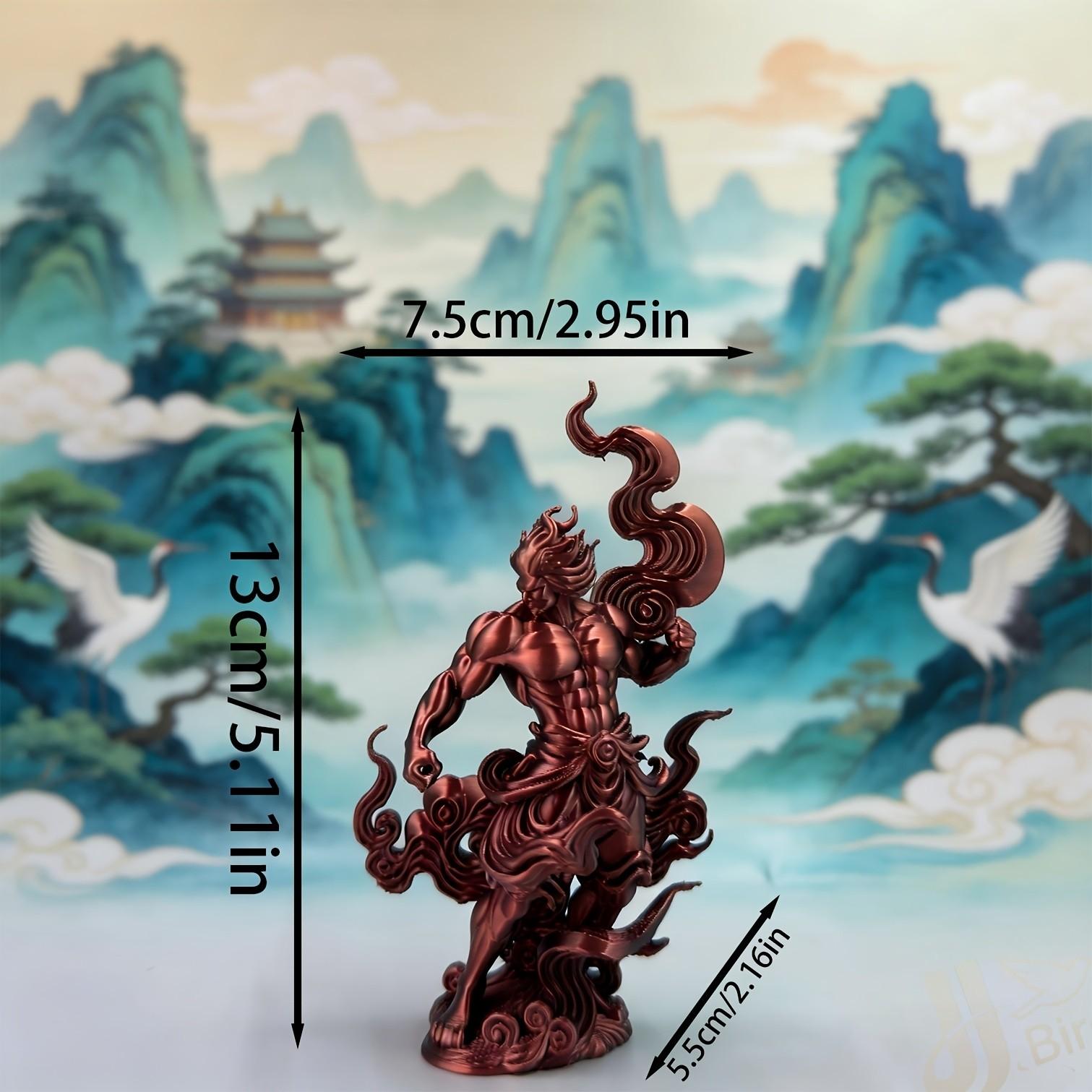 Gradient Muscle God Figurine, Holy Spirit Style Collectible Hand Model, Home Bookshelf Desktop Decoration, Creative Art Display