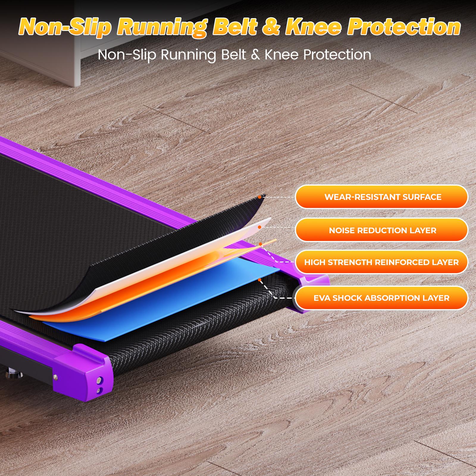 【YAGUD】Walking Pad Treadmill with Manual Incline, LED Display, Remote Control, 265LBS Capacity – Under Desk Treadmill for Home SpringStatements