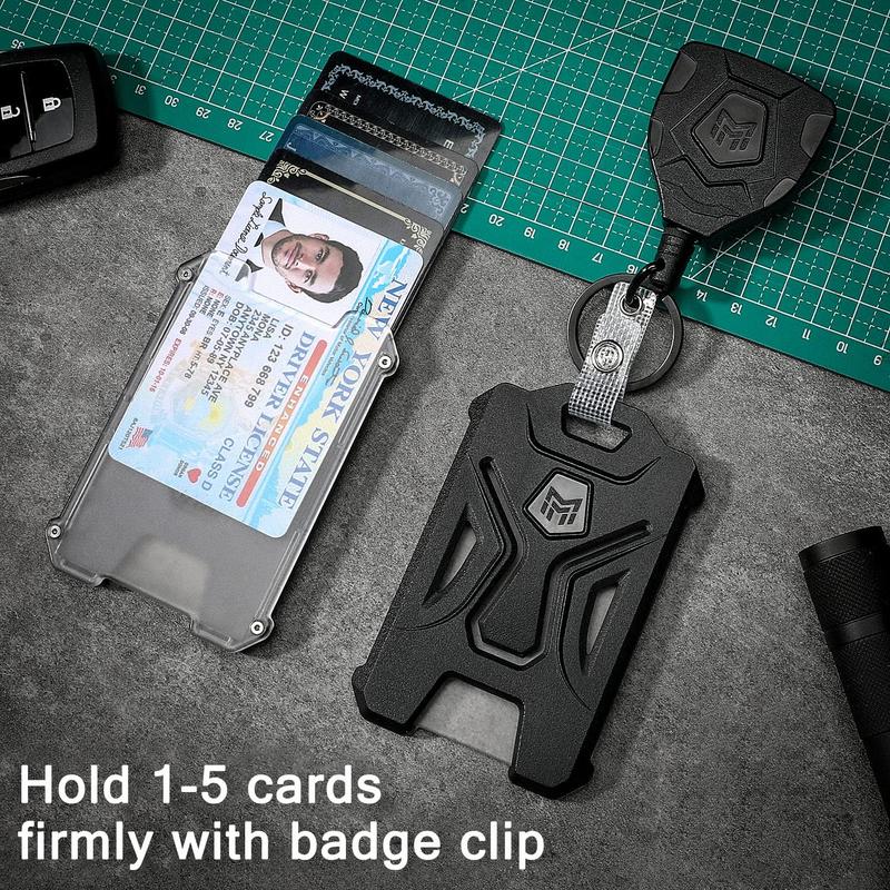 MNGARISTA Retractable Badge Holder and Heavy Duty Keychain with Belt Clip 31.5" Cord 9oz Retraction Tactical ID Card Protector Multifunctional Durable Organizer Workwear Everyday Carry MNGARISTA Retractable Badge Holder and Heavy Duty Keychain with Belt Clip 31.5" Cord 9oz Retraction Tactical ID Card Protector Multifunctional Durable Organizer Workwear Everyday Carry