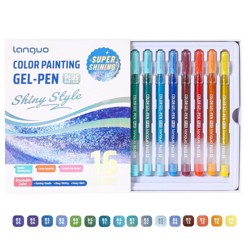 Super Flash effec Gel Pen,Glitter Gel Pens for Adult Coloring,1.0mm Vivid Color Variety Sparkle Glitter Gel Pen, Drawing, DIY Projects, Crafts Art Supplie, Art Markers Pen