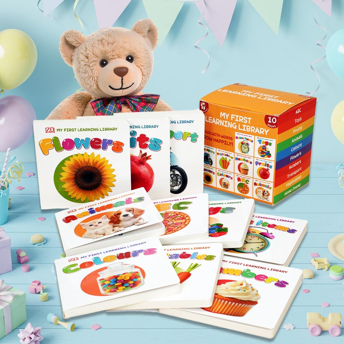 Kids Vocabulary Picture Book Collection – 10 Fun First Word Learning Books