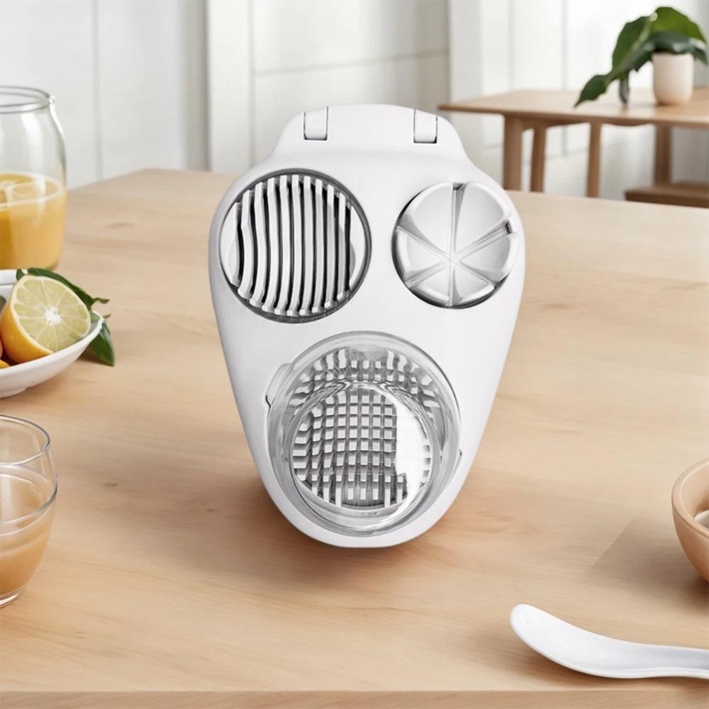 Multi-Function Kitchen Vegetable Cutter Stainless Steel 3-in-1 Egg Boiler & Slicer