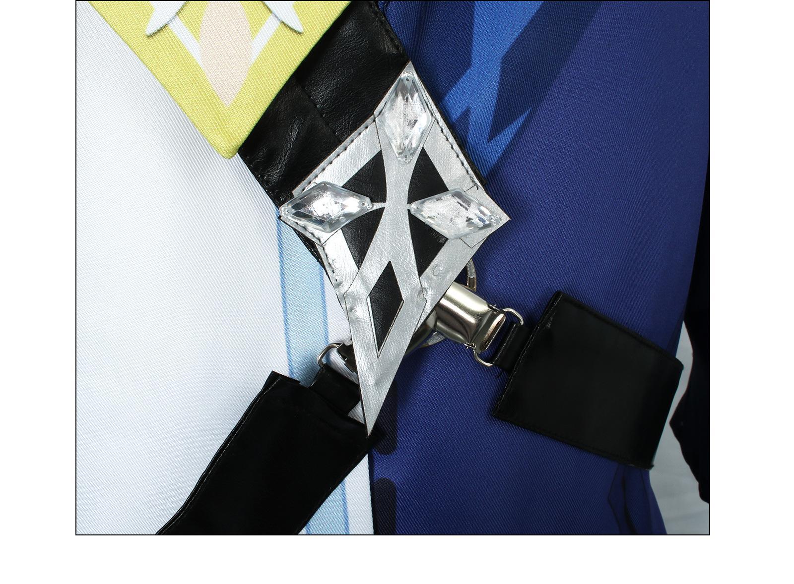 Mika Cosplay Anime  Impact Cosplay Costumes Mika Schmidt Cosplay Uniforms Clothes Suits Blue Outfits Coats Jackets