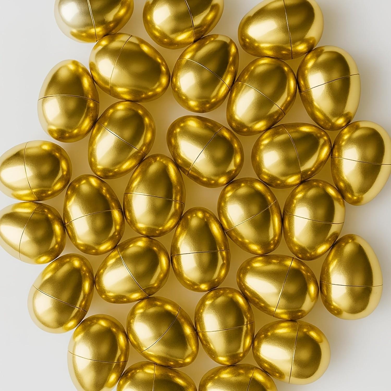 6-Pack Easter Eggs, Fillable Plastic Eggs for Easter Egg Hunt, Basket Liner, Party Gifts, Holiday Decorations