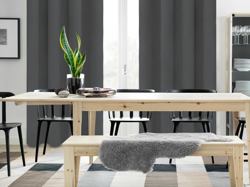 Easy-Going Blackout Curtains for Bedroom, Solid Thermal Insulated Grommet and Noise Reduction Window Drapes, Room Darkening Curtains for Living Room, 2 Panels