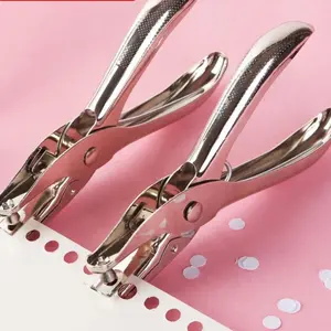 Hole puncher, hole puncher, single hole puncher, stationery 6mm hand-bound paper, office hand-held hole puncher