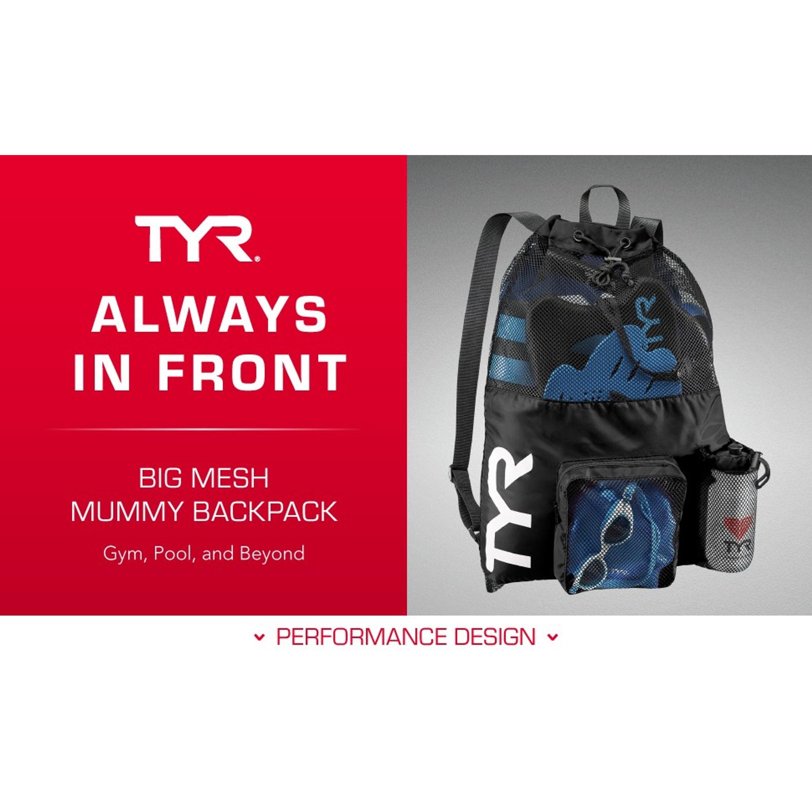 Big Mesh Mummy Backpack for Swim, Gym and Workout Gear, Black, 40-Liter Capacity - Heavy-Duty Mesh Backpack with Ventilated Wet/Dry Compartment, Perfect for Athletes and Travelers