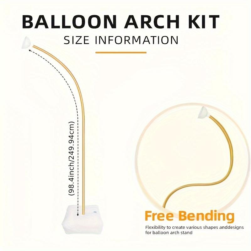 Single Balloon Arch Support with Base, Flexible Bendable Design, Balloon Garland Frame, Complete Background Decor, Balloon Decoration for Home, Courtyard and Lawn Celebration, Balloons Garland Frame