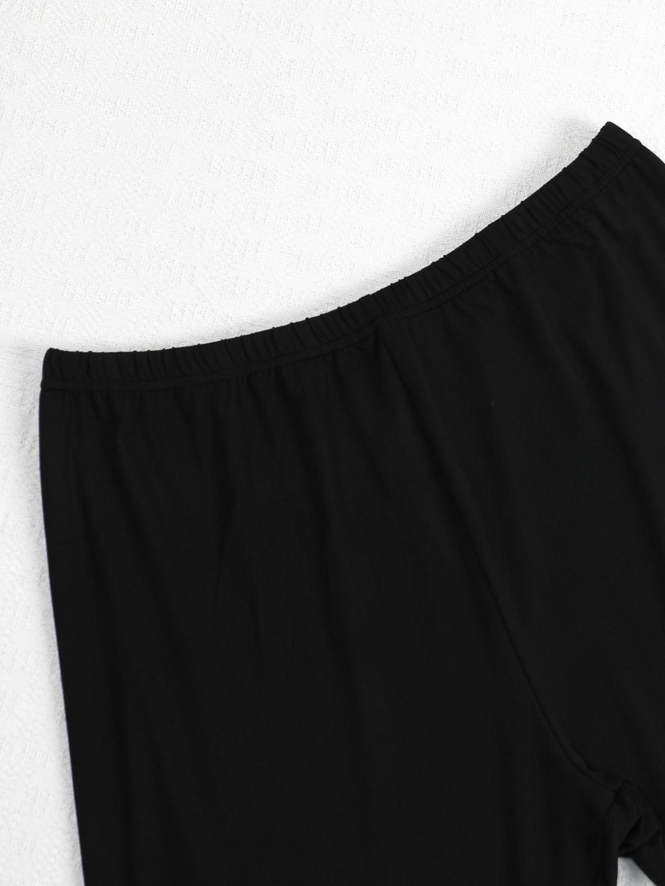 Summer Women's Sleepwear Set, Casual Round Neck Short Sleeve Letter Print Pajamas, Comfortable Home, Elegant Bike Pants