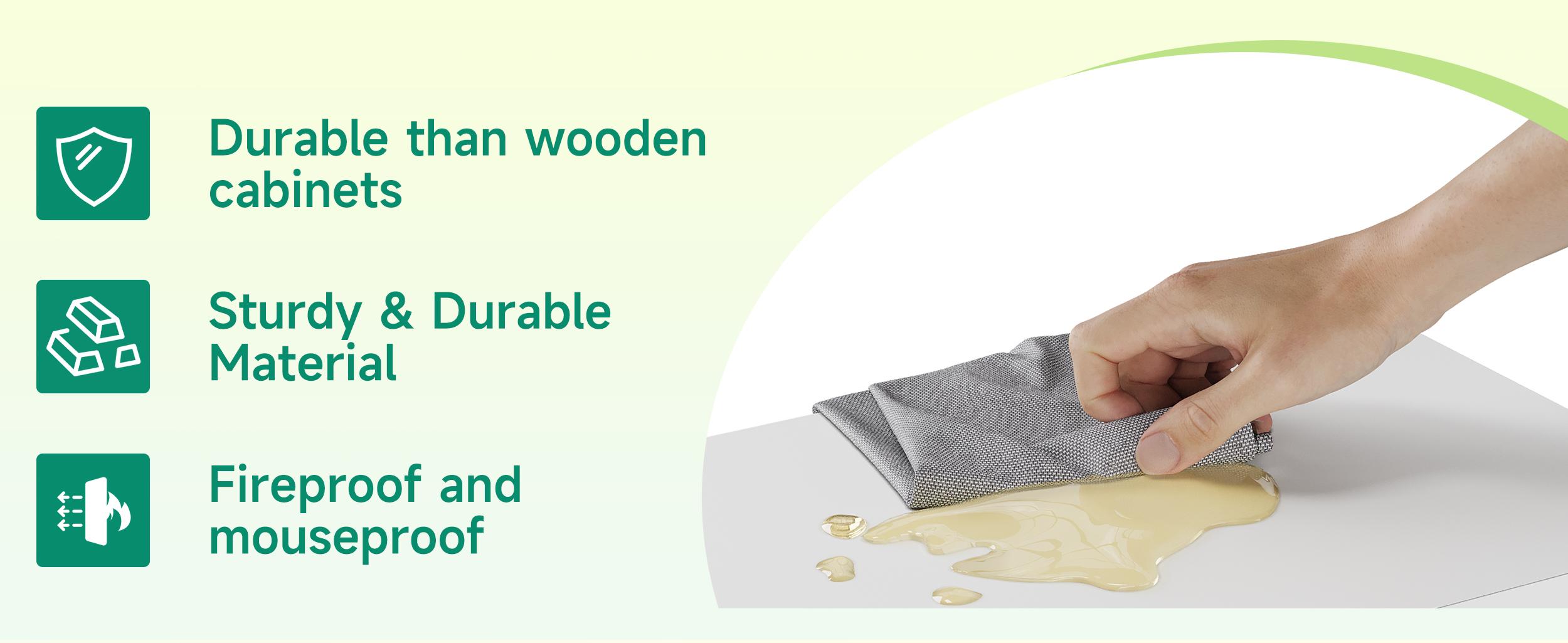 Letaya 3 Drawer File Cabinets with Lock,Metal Lateral Filing Cabinets for Home Office Organization Hanging Storage Letter/Legal/F4/A4(Assembly required)