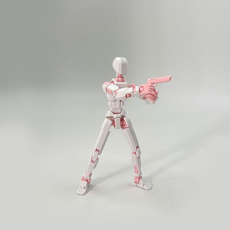 3D Printed Robot Model, Fully Assembled, Multiple Joints, Activity Joint Design, Action Figure, Perfect Desktop Decoration Gift, Easter & Halloween Gifts