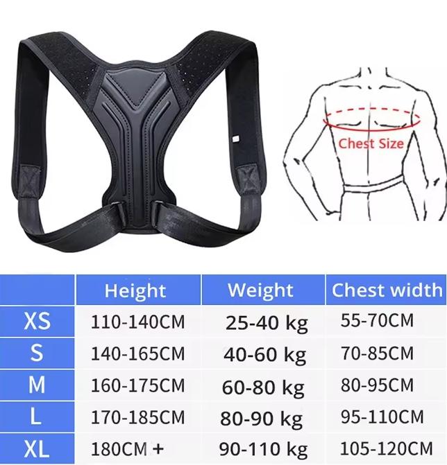 Adjustable back shoulder posture corrector belt clavicle spinal support home office sport upper back neck brace Adjustable back shoulder posture corrector belt clavicle spinal support home office sport upper back neck brace