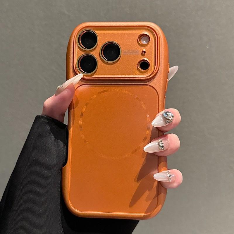 Magnetic Aurora Small Waist Big Vision Window Instant Change 17 Series Lens Protection Shockproof Phone Case, Suitable for iPhone 17 16 15 14 13 12 11 Pro Max Compatible with MagSafe Wireless Charging Matte AI Button Perfect Touch Versatile Phone Case