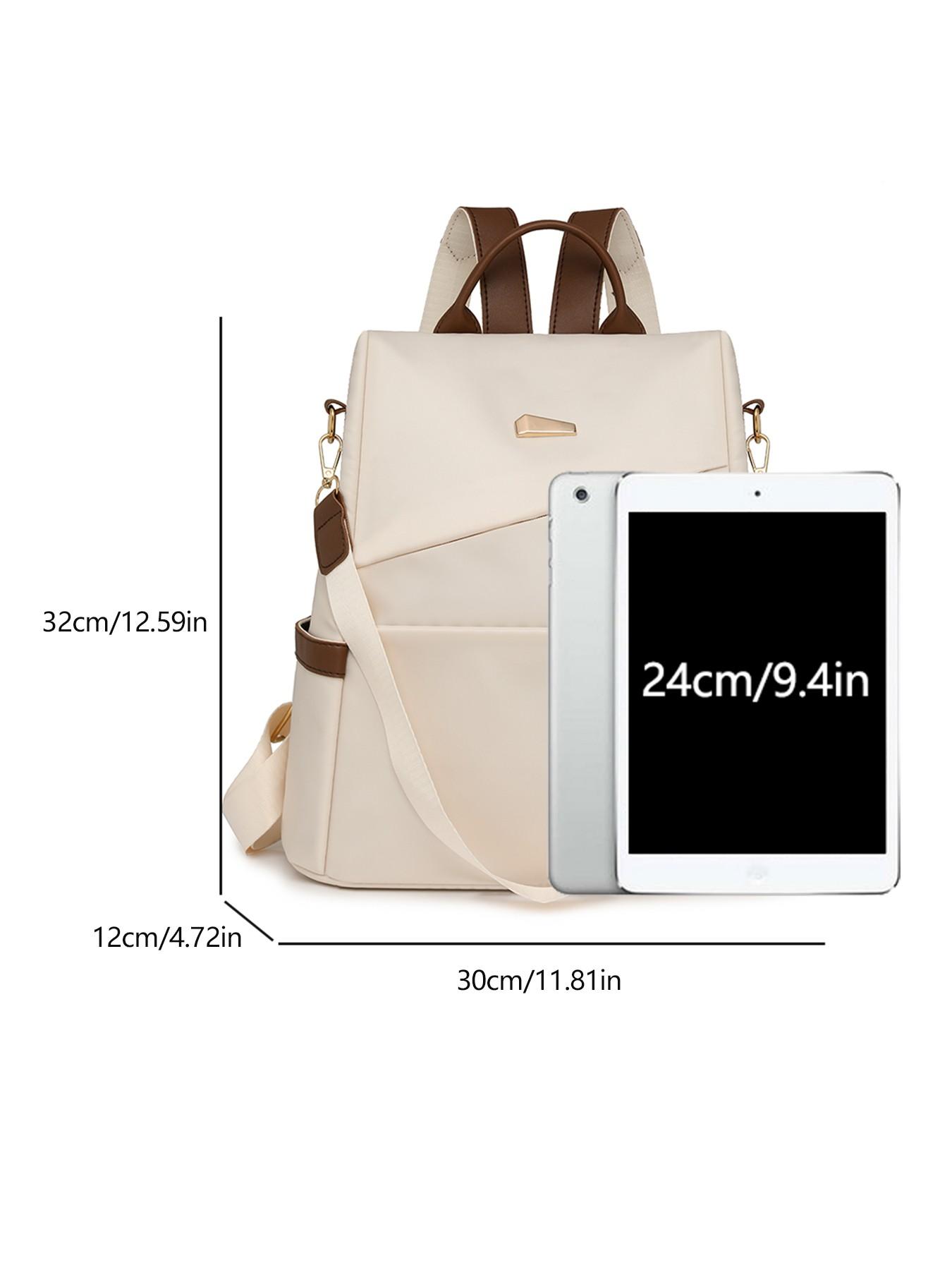 Retro practical and exquisite Su decorated backpack, high-quality texture and fashionable large capacity backpack, with multi zipper pocket design, suitable for outdoor travel, wilderness outings, shopping mall shopping, Backpacks Women