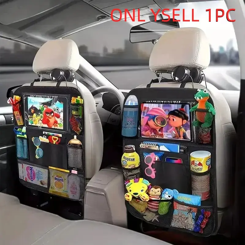 Simple Multi-Compartment Seat-Back Hanging Car Storage Bag, Multifunctional Car Organizer, Perfect for Holiday Gifts