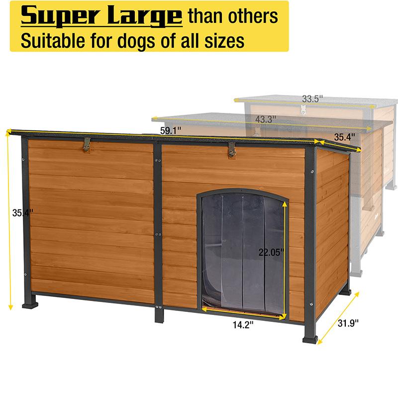 Aivituvin-AIR63/64-IN-HP Extra Large Heated Dog House with Adjustable Heating Pad |Dog furniture|dog crate furniture Aivituvin-AIR63/64-IN-HP Extra Large Heated Dog House with Adjustable Heating Pad |Dog furniture|dog crate furniture