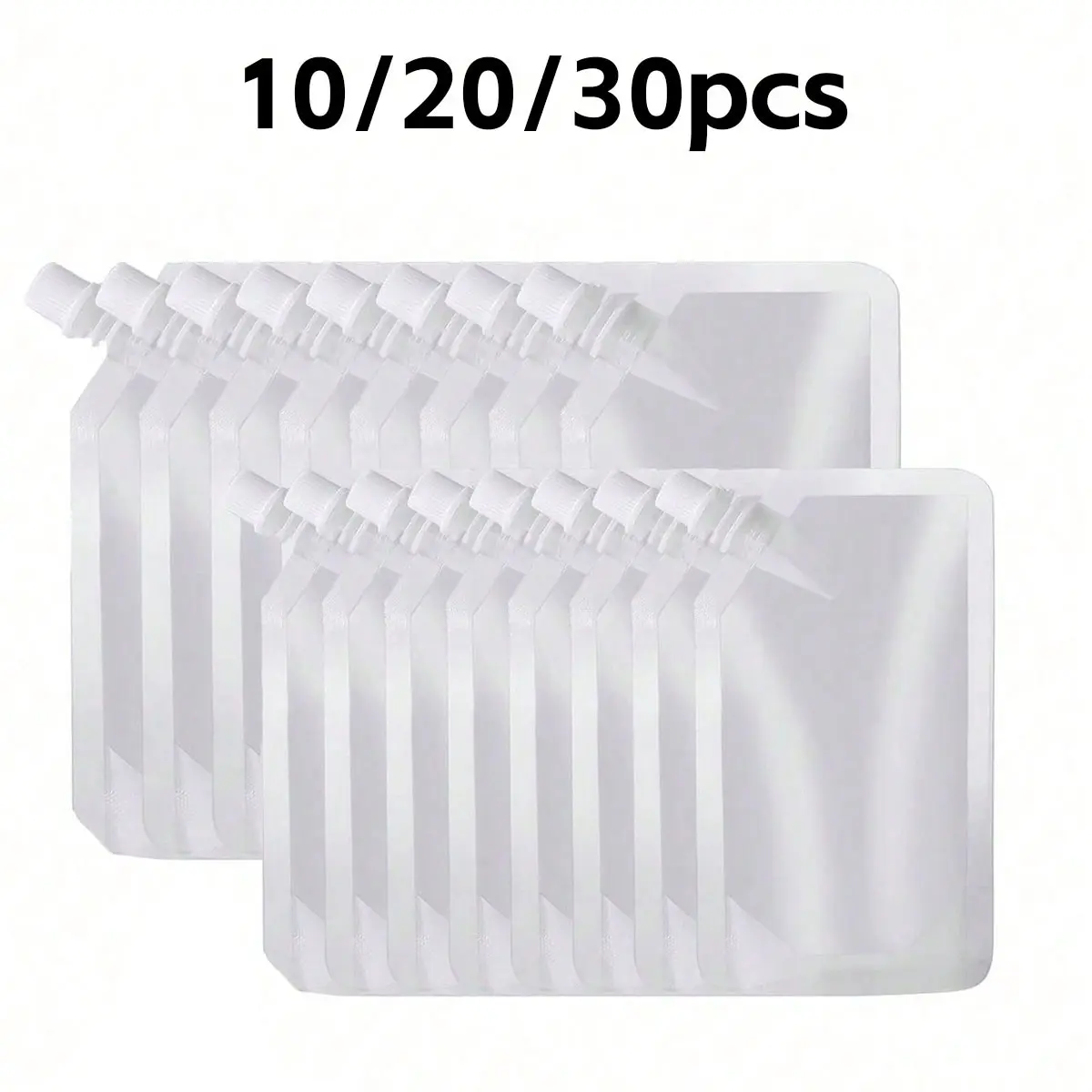 Reusable Transparent Beverage Bags, Sealed Portable Water Bottle Pouches, Ideal for Travel and School, Juice and Cold Drinks