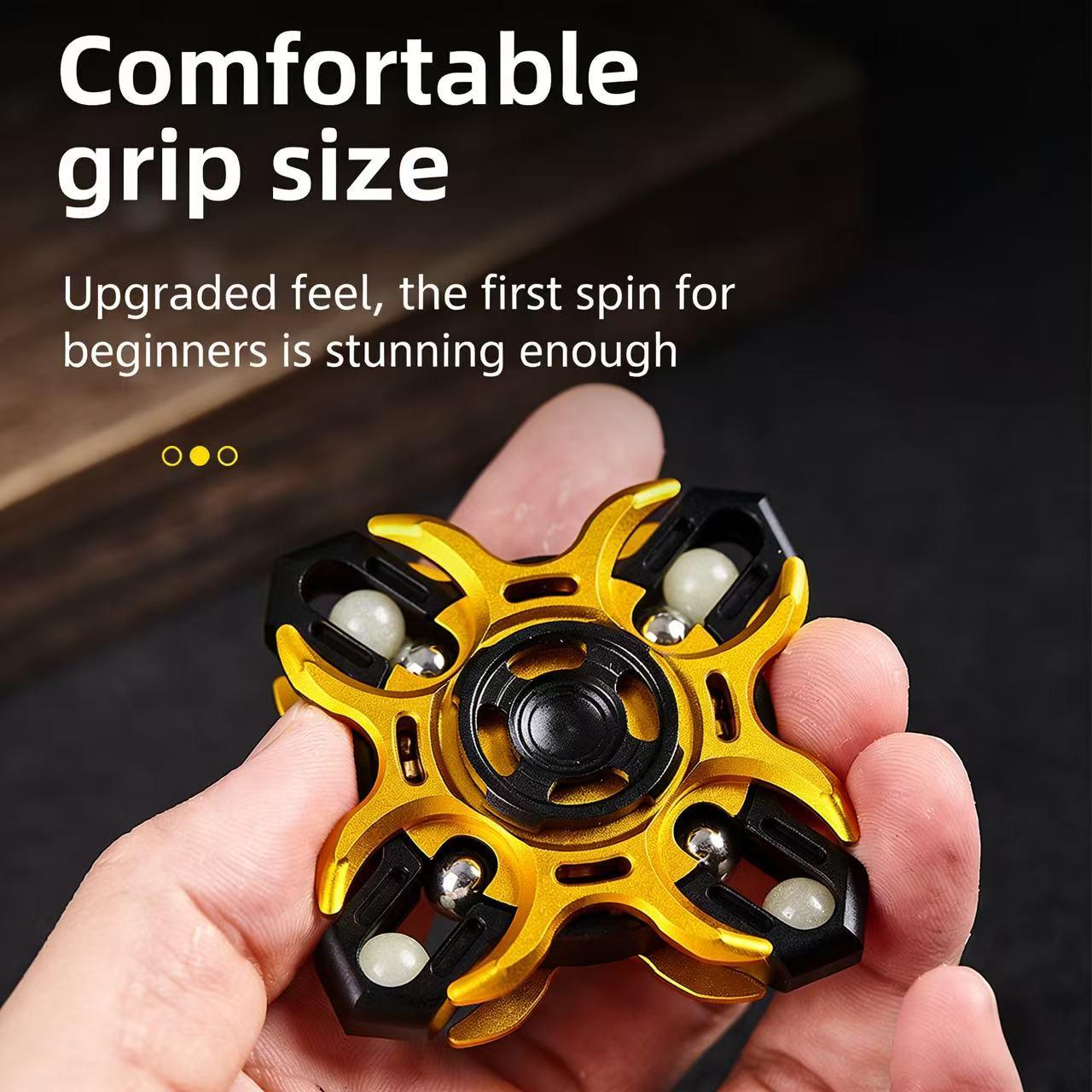 50 God Oracle Linked Gyroscope Metal Rotation Linked Fork Edc Stress Relief Toy, Fun Entertainment Anytime, Portable Leisure Gift