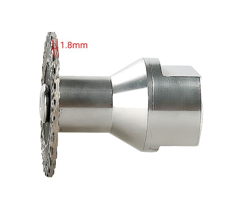 LOZILIN 5PCS 1.5"/40MM Diamond Engraving Blades - Removable Flange for Granite, Marble, Tile & PVC Engraving - Rotary Saw Blades for Stone Lettering, Angle Grinder Carving Grinding Tools