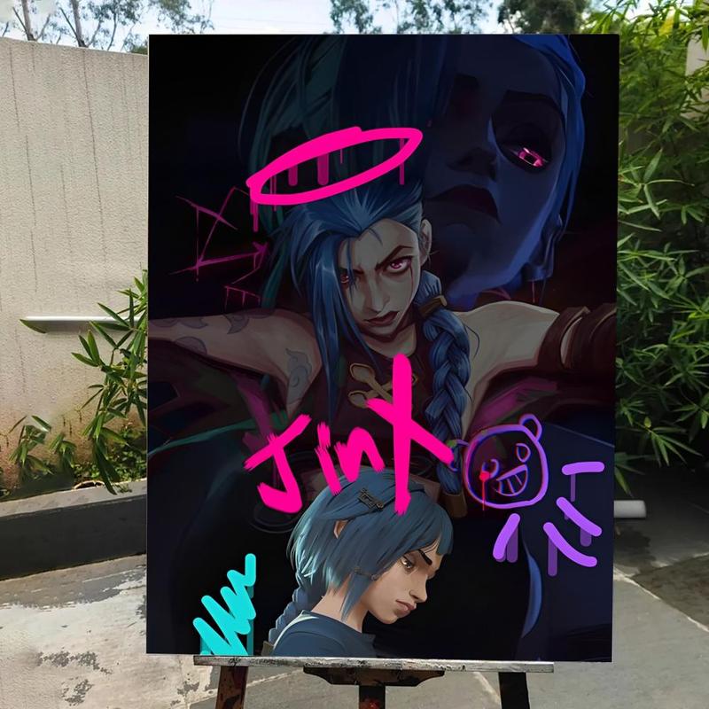 Game A-A-Arcane Main Art Movie Poster HD Waterproof Self-Adhesive Art Vibrant Wall Print for Living Room Bedroom Bar Parlor Home Decor Gift Fade-Resistant Easy-Apply Durable Dly Artwork