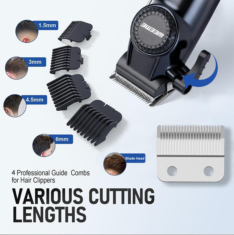 Weeme Electric Hair Trimmer for Men, Professional High Quality Trimmer USB Charging Beard & Nose Hair Trimmer, T-Shape Blade Shaver, Holiday Gift for Boyfriend